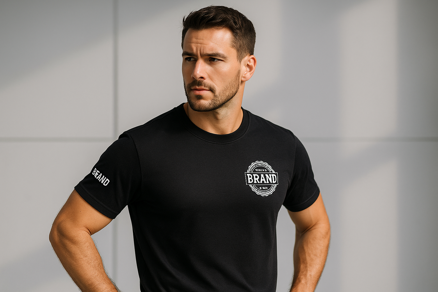 Custom t-shirts printed or embroidered with logo UK